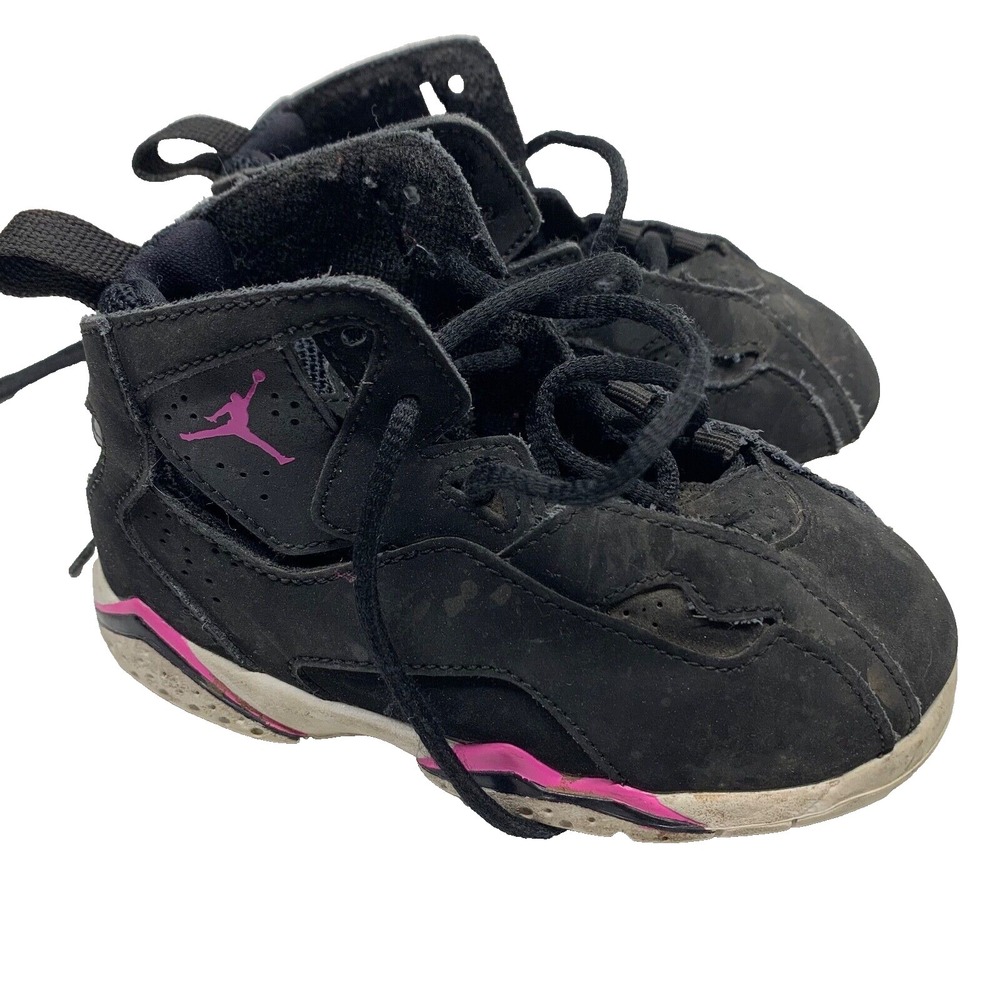 Air Jordan Retro 7 VII Bordeaux BT Toddler Black 645071-001 Size 8C
